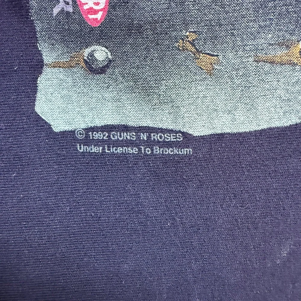 Vintage 1992 Guns N Roses 91-92 Tour T Shirt Licensed Conart Graphic Tee XL